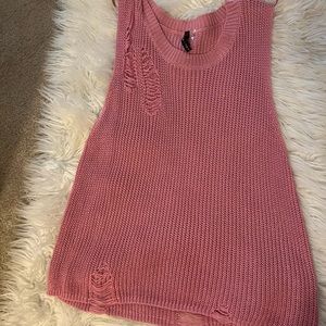 Pink medium tank top